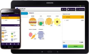 Application caisse Commercill sur Tablette et Smartphone Android