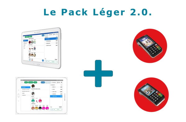 Pack Commercill : Tablette caisse enregistreuse avec TPE Ingenico