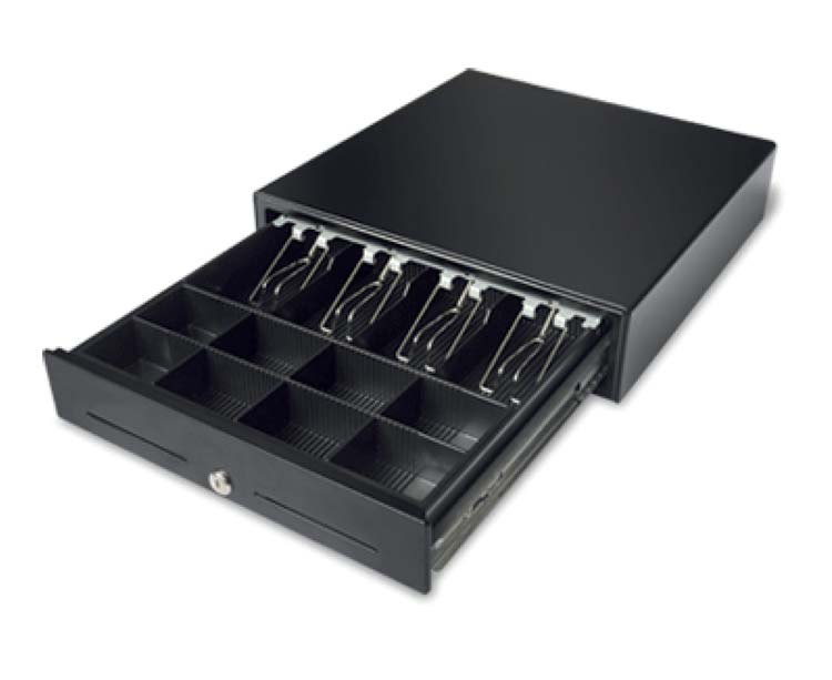 Tiroir Caisse Oxhoo TR410 double fente ouvert