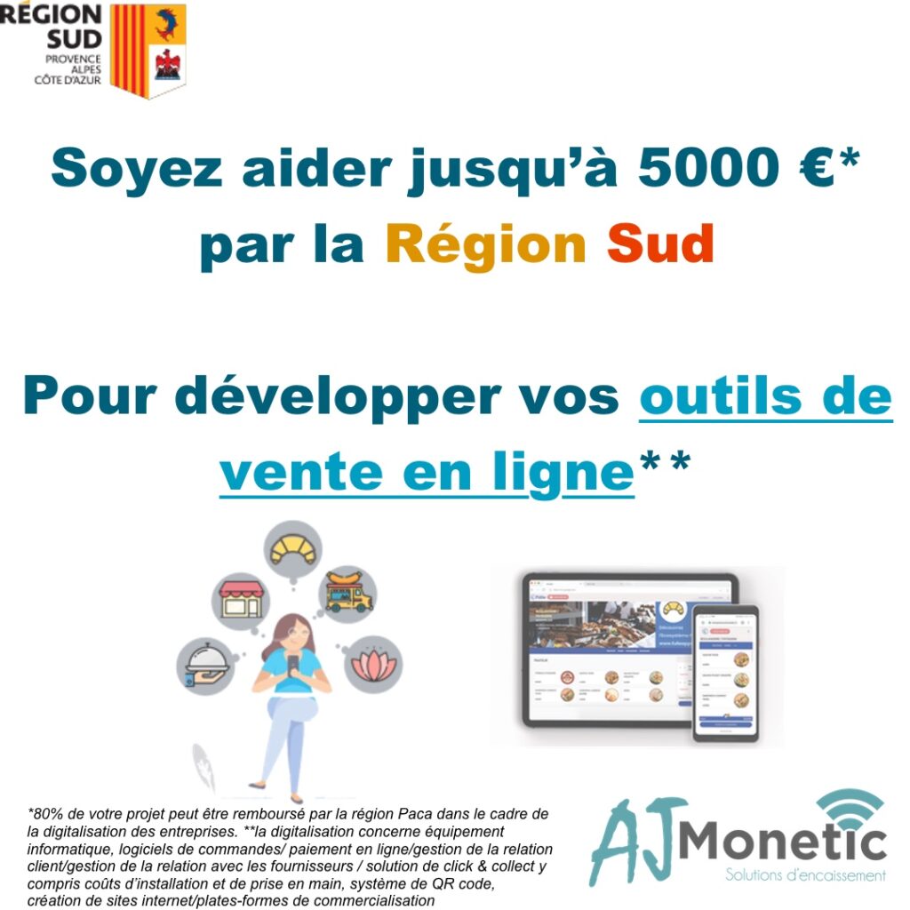 WEBSHOP CLICK & COLLECT - Digitalisation des entreprises subventionnée par l'état - PLAN REACTION -