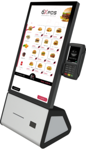Borne tactile 6POS de commande rapide pour restaurant avec écran et paiement intégré