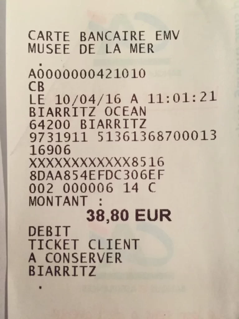 Apprendre à lire un ticket de carte bancaire de tpe