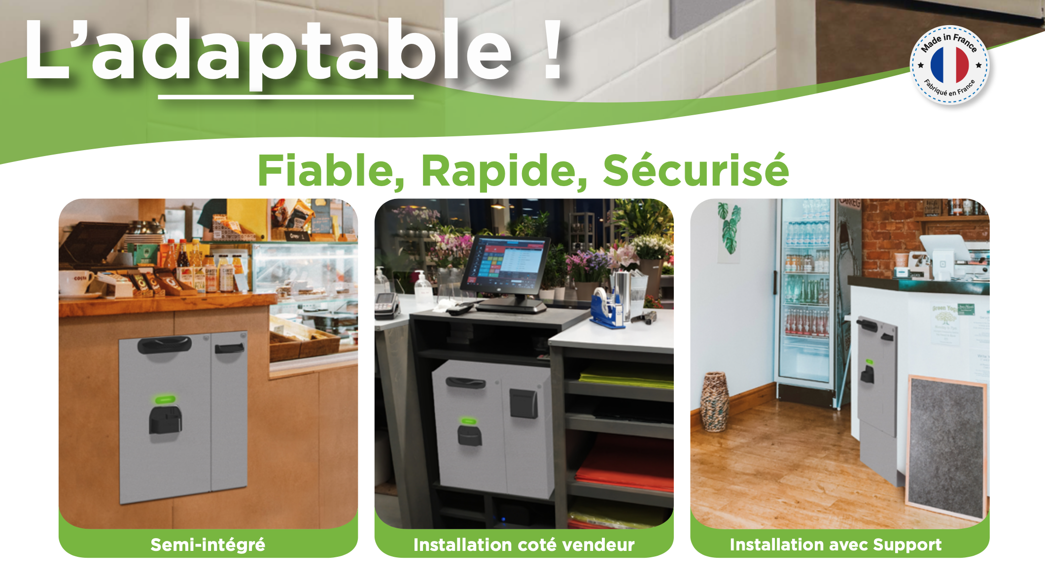 Monnayeur adaptable made in France : fiable, rapide et sécurisé pour toutes installations.